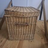 Wicker travel trunk