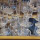 10 60's stemmed glasses