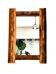 Recycled wood wall mirror