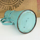 Old coffee maker in pastel blue enamelled sheet