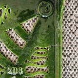 Dessous de plat en fonte émaillée vert