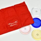 Vintage Murano Glass Coasters by V. Nason & C.