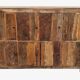Old wooden cabinet. 8 doors.