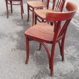 Set of 4 Thonet bistro chairs