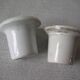 Set of 2 ceramic inkwells 4.8 cm school office accessory