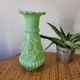 Vase en opaline de foire verte