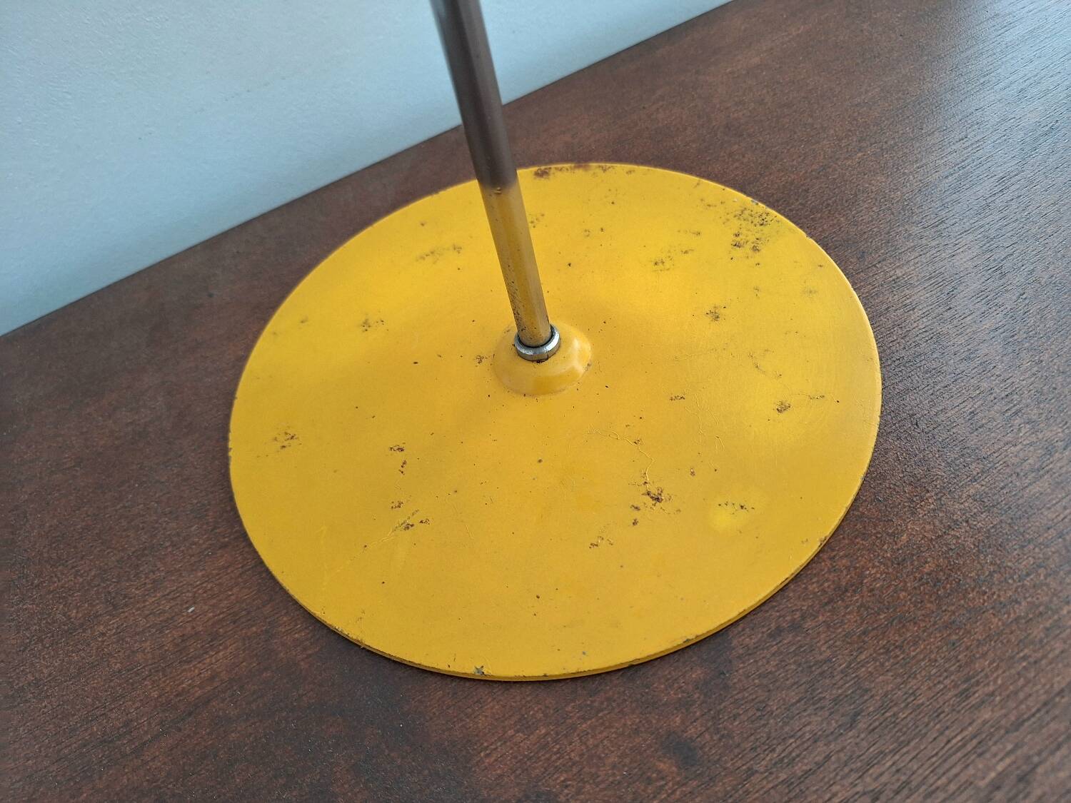 Vintage yellow adjustable desk lamp, industrial lighting fixture