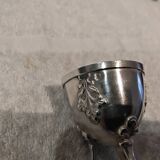 Beautiful 950 silver tripod egg cup in the Art Nouveau style by Minerva Queille