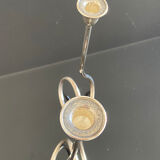 Candlestick in sheffield 2 candles, Italy 70s
