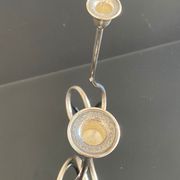 Candlestick in sheffield 2 candles, Italy 70s