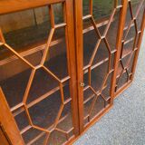 Large English bookcase in solid wood, 19th century