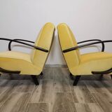Fauteuils de Jindrich Halabala, années 1940, Set de 2