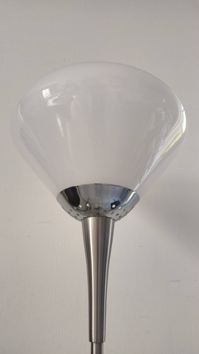 Pair of Italian floor lamps 1980 Murano glass