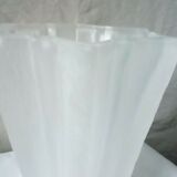 Compressed glass vase star shape art deco