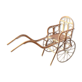 Child cart in bamboo and osier 1900