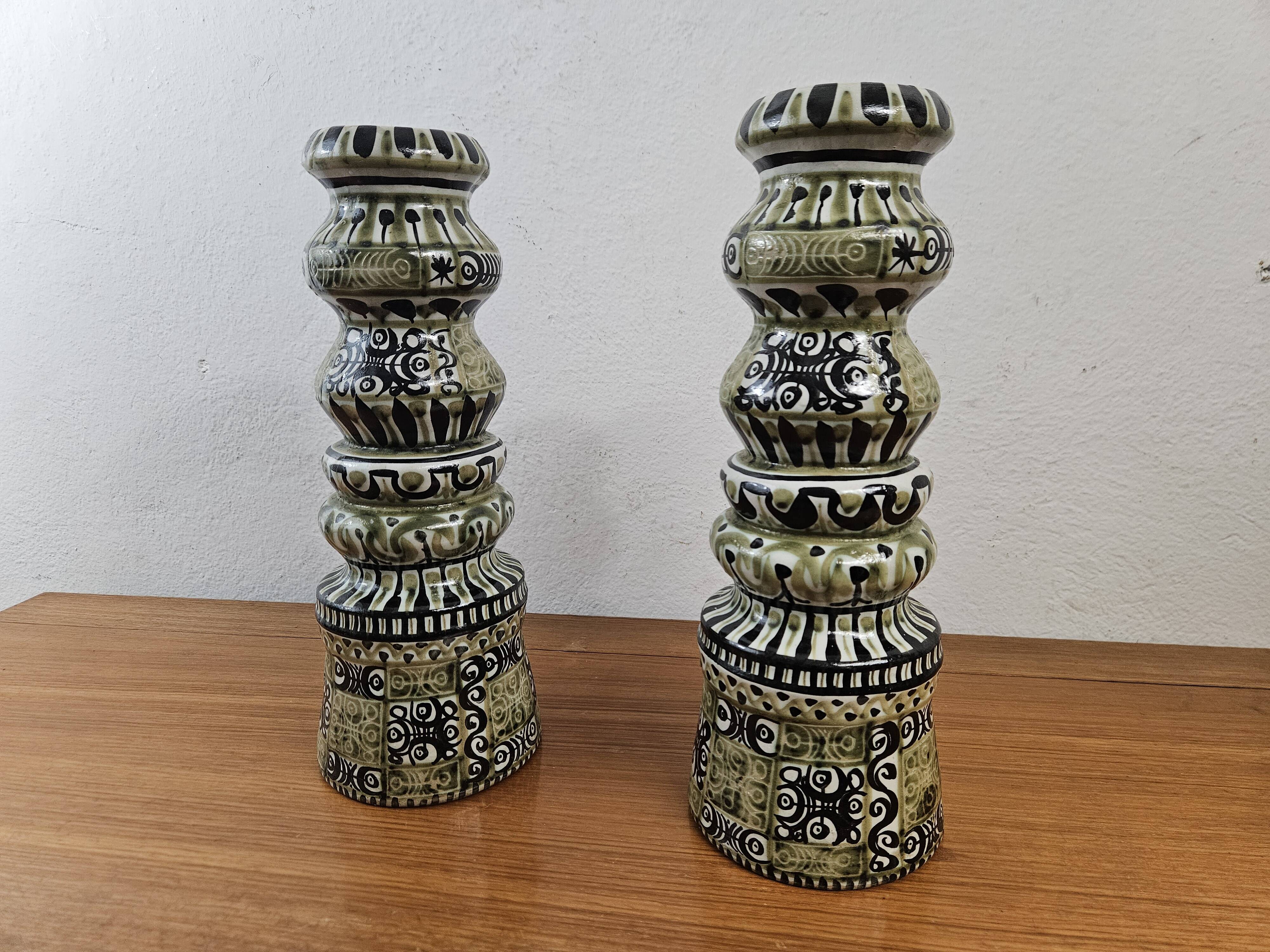 André Horellou Candlesticks - Ceramic