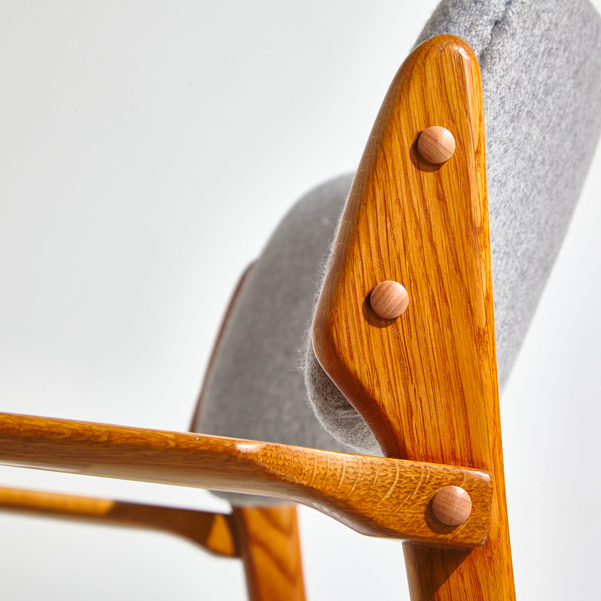 Model 49 oak armchairs by Erik Buch for O.D. Møbler