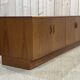 Row of the English brand Gplan in teak from the 70s