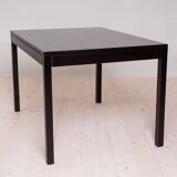 Vintage dining set, 4 chairs, extendable dining table, rope seating, 1970s