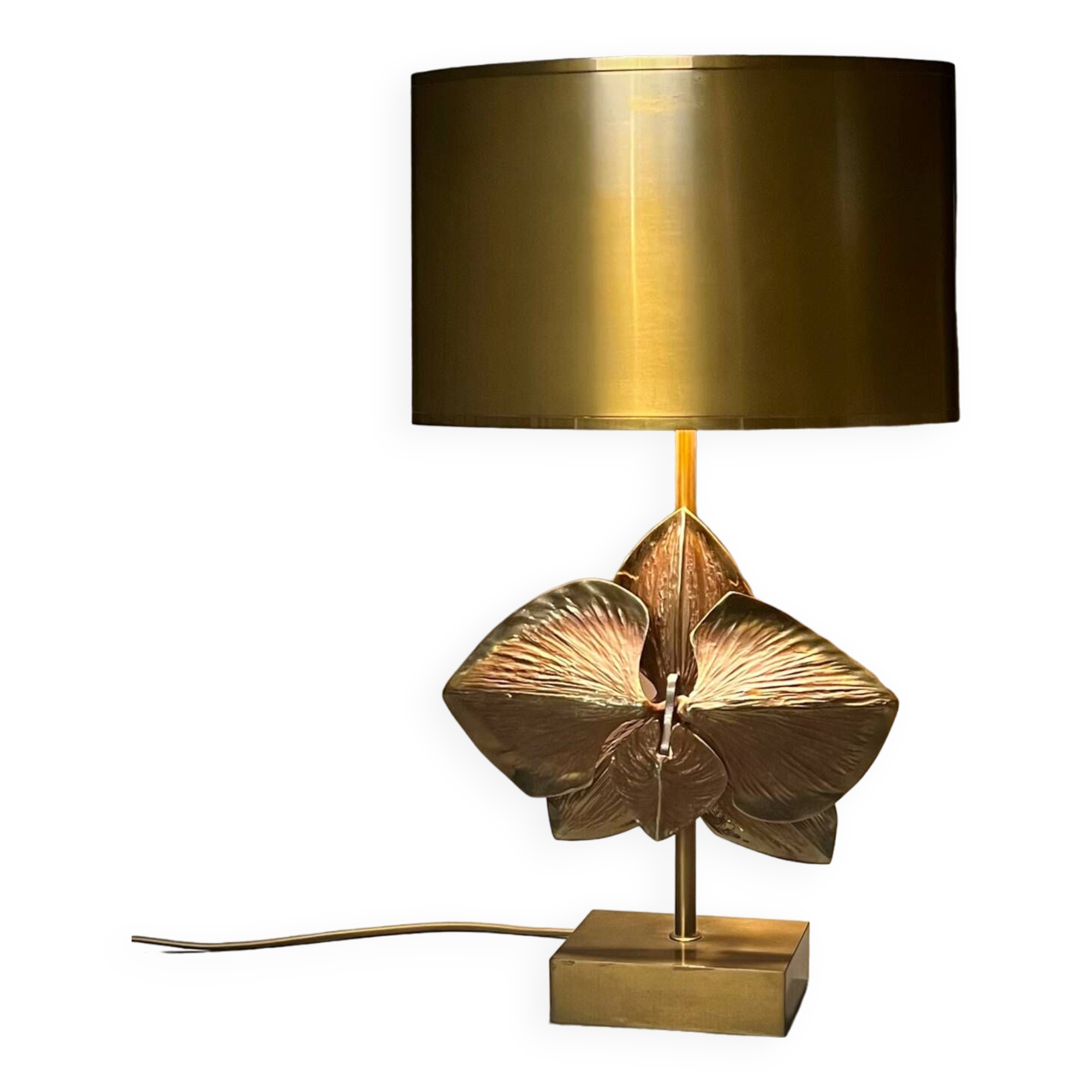 Charles Orchid lamp in bronze