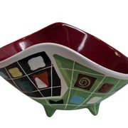 Ciotola Deruta Italy anni '50 – Mid-Century Modern – Ceramica d'Autore Geom