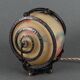 Lampe veilleuse Art Déco ferronnerie martelée 1930 Muller Frères