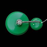 SIS type 835 - large desk lamp in green lacquered metal and chrome - 1960