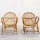 Vintage mid century rattan lounge set by Dirk Sliedregt for Rohe