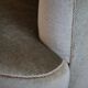 Curved Danish club chair from the mid-century, in the style of Viggo Boesen, 1940s.