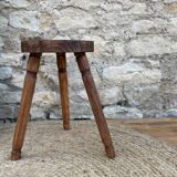 Tabouret tripode bois