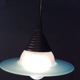 Waterfall chandelier 3 saucers in glass paste 70s-80s