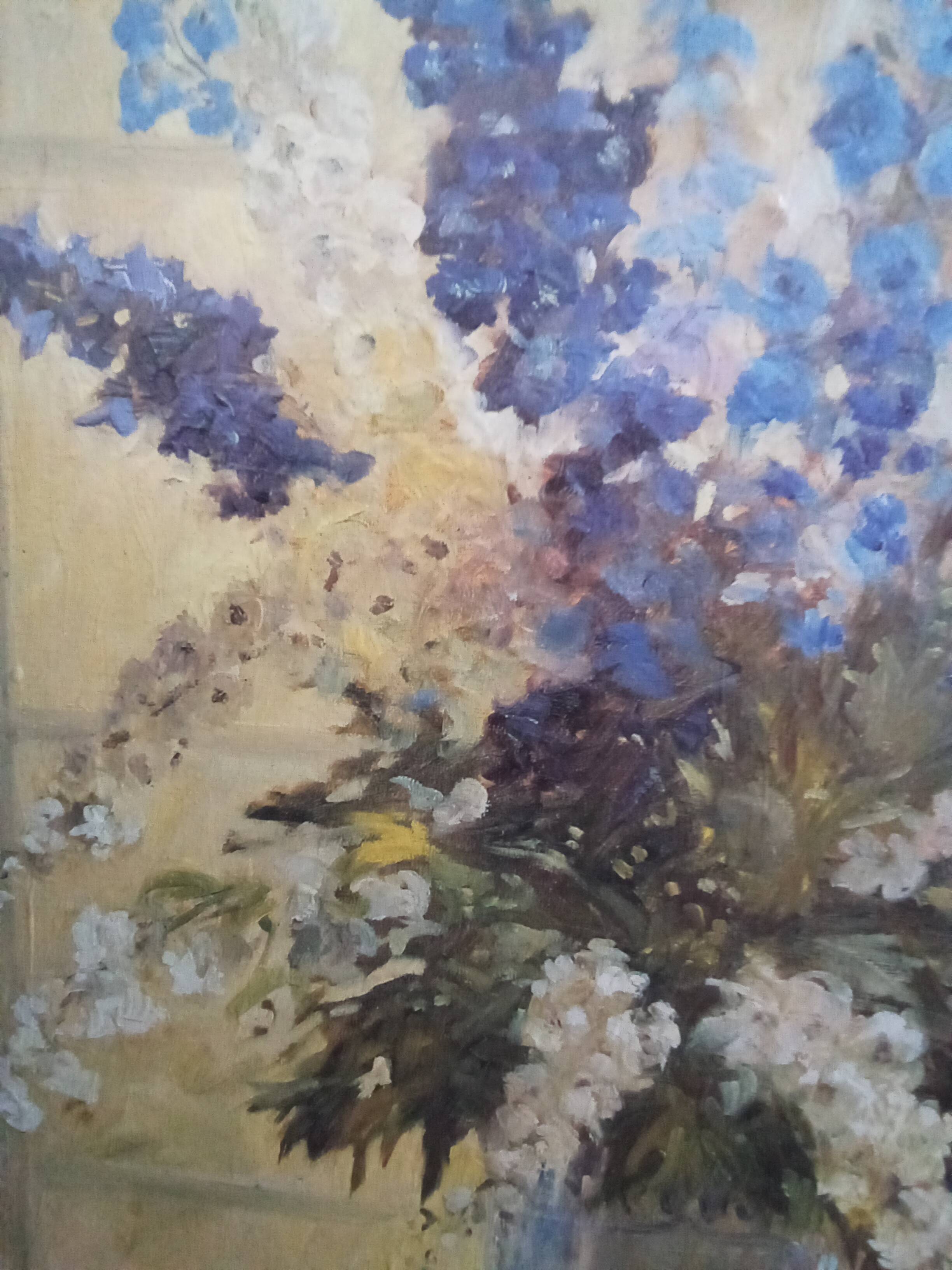 Painting depicting a bouquet