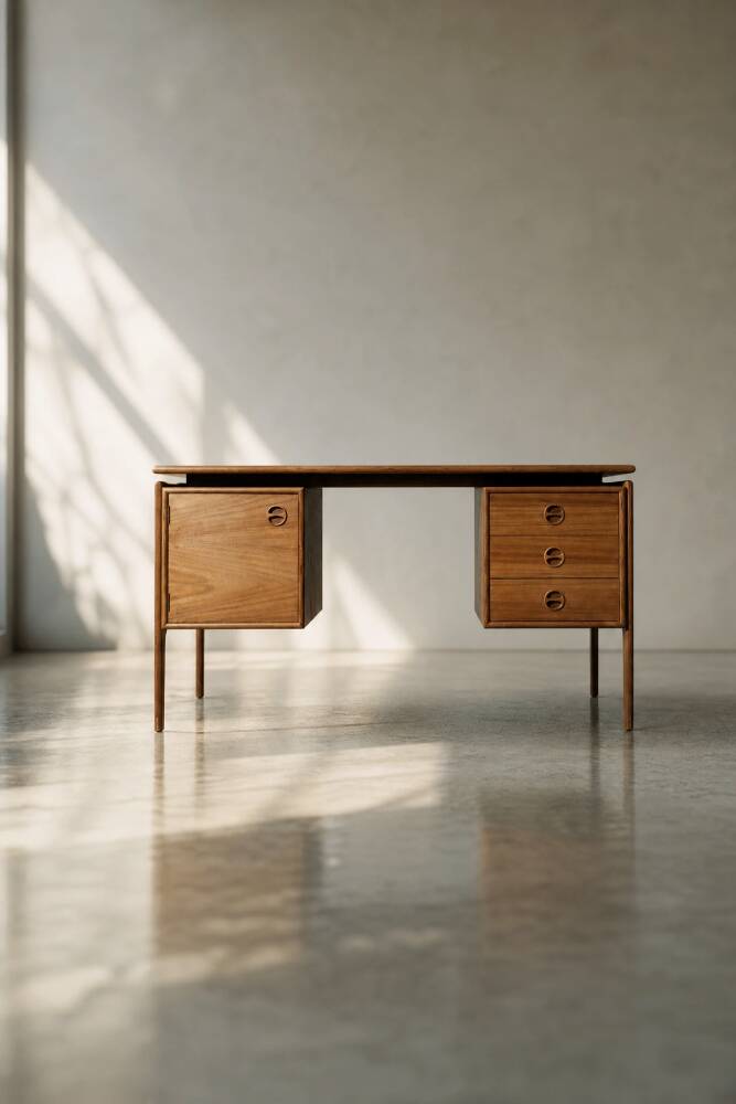 Modern vintage Danish teak desk from the 1950s by Arne Vodder for GV Møbler.
