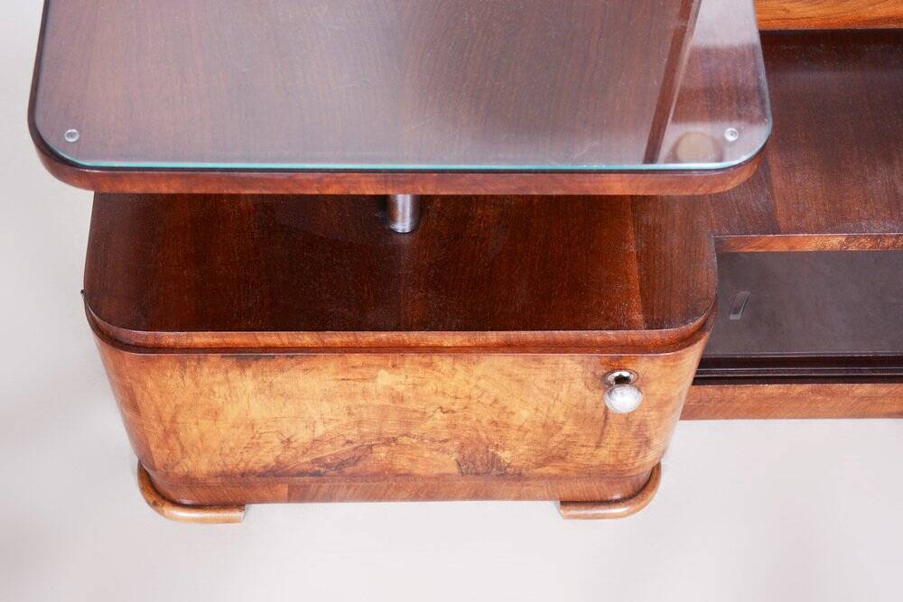 Art Deco Dressing Mirror in Walnut, Czech, 1920s