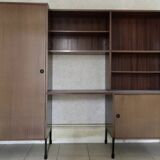 Vintage Scandinavian teak bookcase Minvielle, Vintage furniture