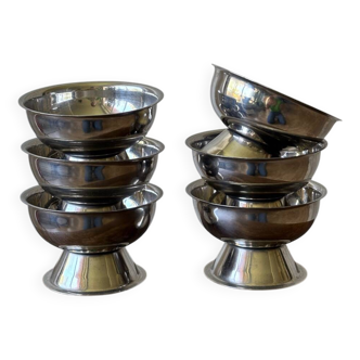 Stainless steel ice cream cups