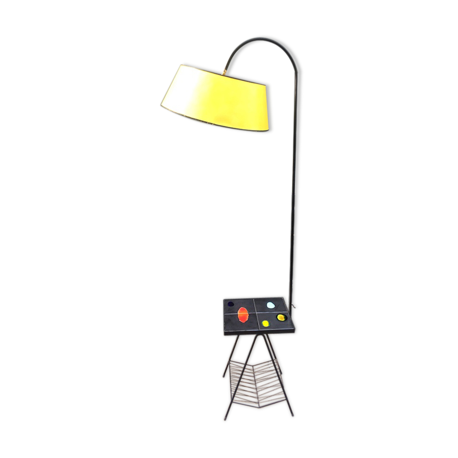 Lamppost Vallauris with Tablet, gate papers, 1950