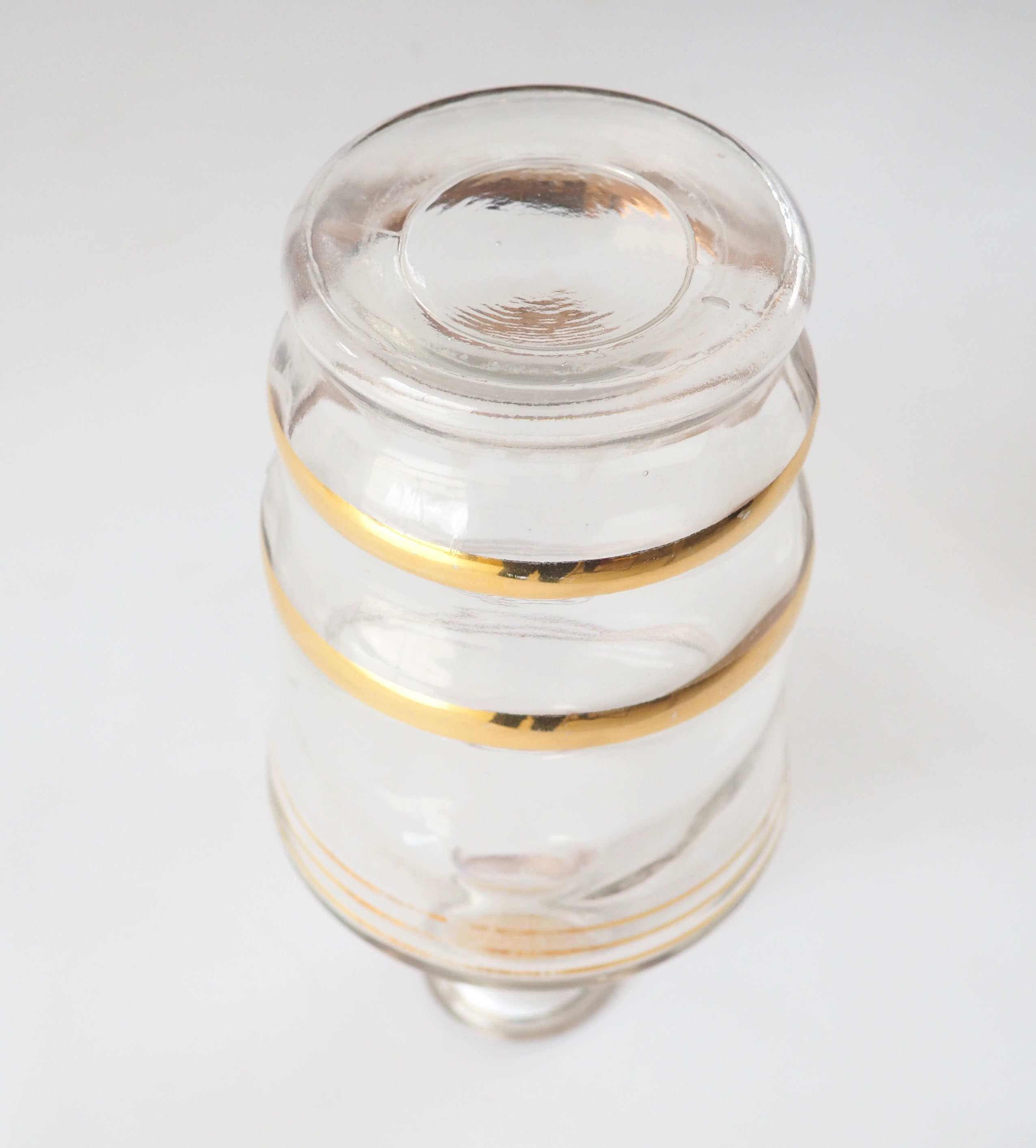 Golden liquor decanter