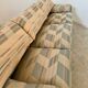 Ancien canapé Maralunga 3 places design italien des années 70 Cassina tissu patchwork