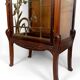 Art Nouveau Display Case, Bronzes and Carved Wood on a Lake Theme, 1900