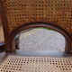 Set of 8 Louis XVI style convertible chairs, canned, racket backrest