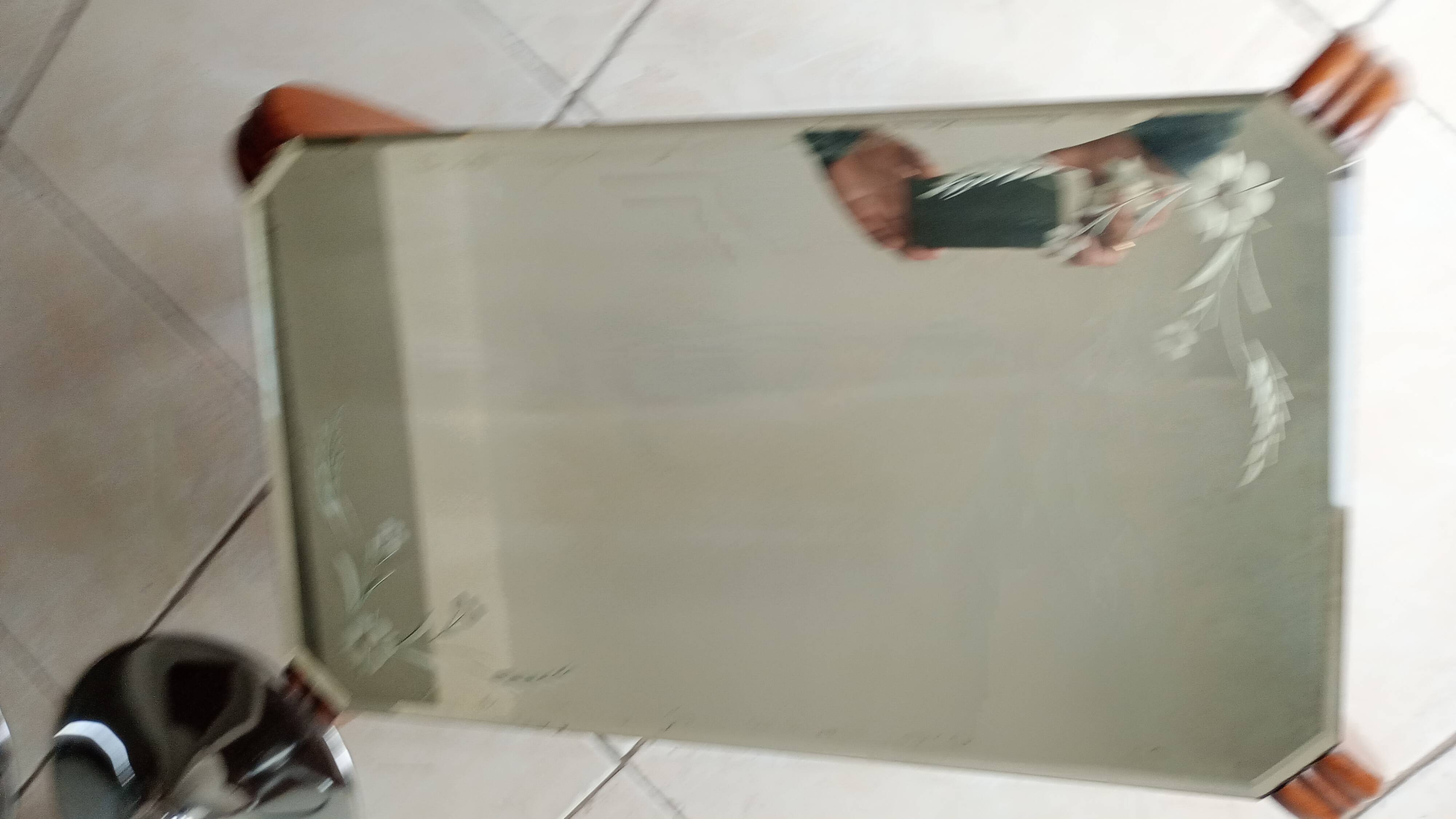 1950s mirrored coffee table