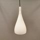 French hanging lamp in milky white glass, model Gin Fizz, produced by SCE.
