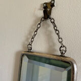 Small beveled barber mirror