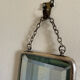 Small beveled barber mirror