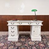 Classic English White Chesterfield Desk