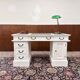 Classic English White Chesterfield Desk