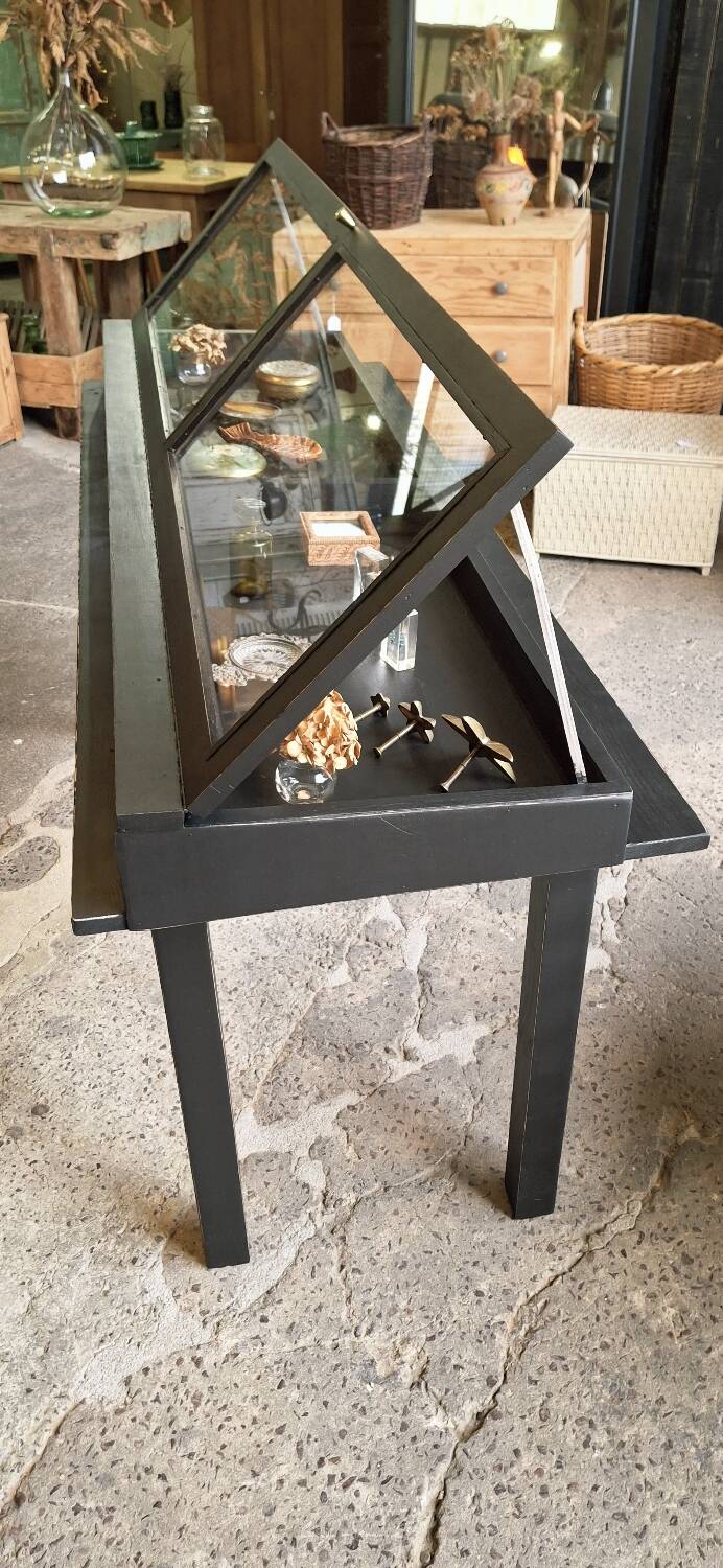 Antique display cabinet on legs