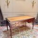 Louis XVI style double-sided mahogany desk, 19th century