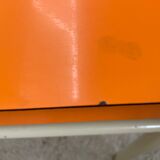 Small children's table in formica orange